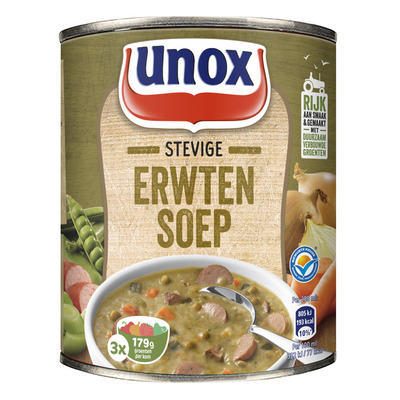 Unox Soep in blik stevige erwtensoep