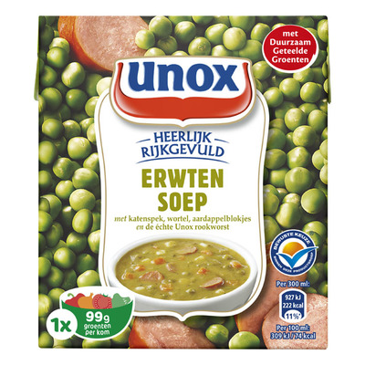 Unox Soep in pak erwtensoep