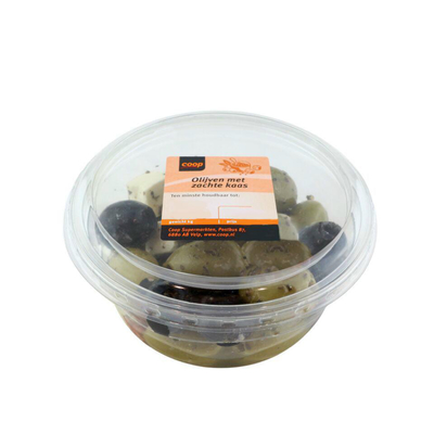 Coop Olijven Zachte Kaas 165 Gram
