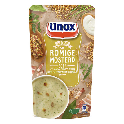 Unox Soep in zak mosterdsoep