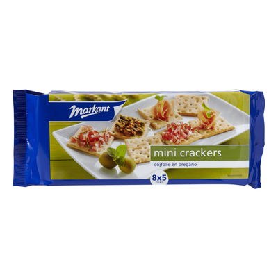 Huismerk Mini Crackers Olijf & Oregano