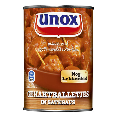 Unox Gehaktballetjes in satésaus