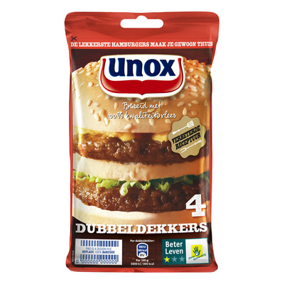 Unox Hamburgers dubbeldekker