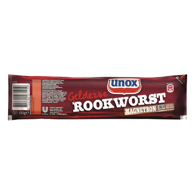 Unox Gelderse rookworst magnetron