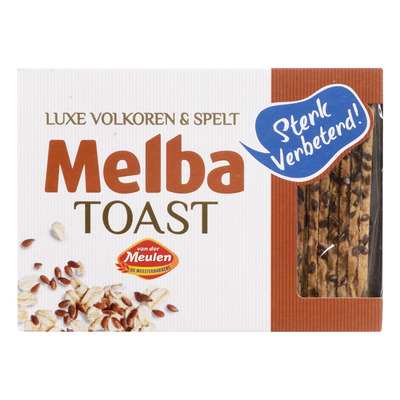 Van der Meulen Melba toast luxe volkoren-spelt
