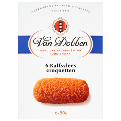 Van Dobben Kalfsvleescroquetten 6 stuks