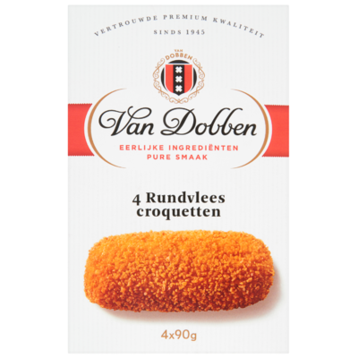 Van Dobben Rundvleescroquetten 4 stuks