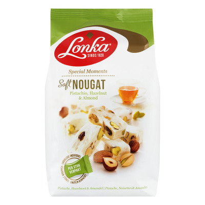 Lonka Soft nougat pistache hazelnoot amandel