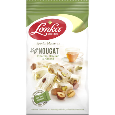 Lonka Soft nougat pistache hazelnoot amandel