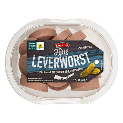 Zandvliet Fijne leverworst glutenvrij