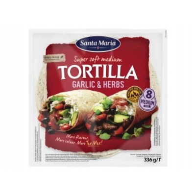Santa Maria Tortilla garlic & herbs medium