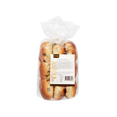 Coop Mini Krentenbollen 9 Stuks