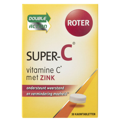Roter Super-C met zink kauwtabletten