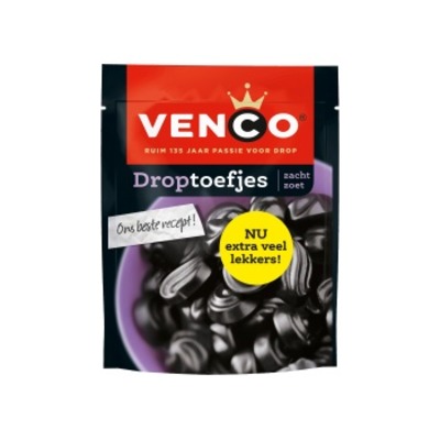 Venco Droptoefjes zacht zoet