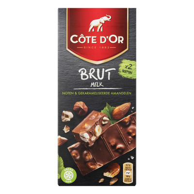 Côte d'Or Brut melk gekarameliseerde amandelen