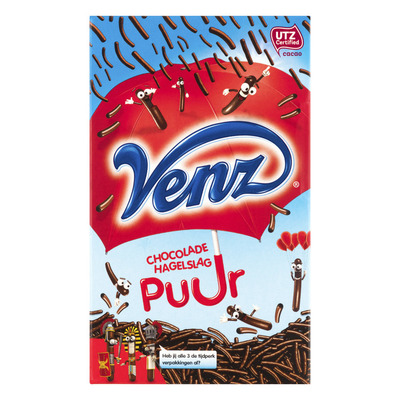 Venz Chocoladehagelslag puur