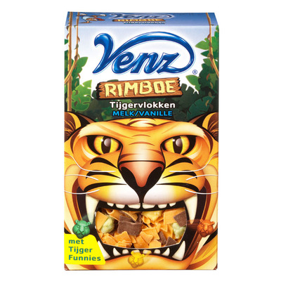 Venz Rimboe tijgervlokken melk-vanille