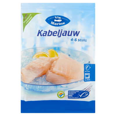 Vismarine Kabeljauw 4-6 Stuks 540 g