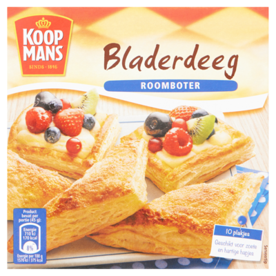 Koopmans Bladerdeeg Roomboter 10 Plakjes 450 g