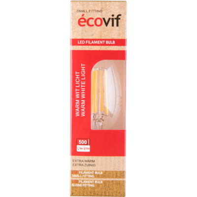 Écovif Led filament tipcandle 6w e14