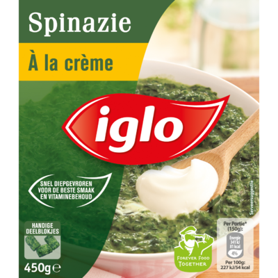 Iglo Spinazie à la crème deelblokjes