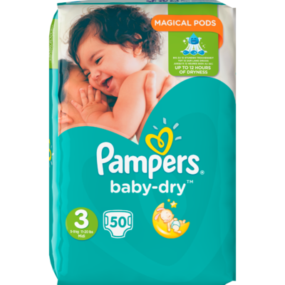 Pampers Baby dry valuepack midi
