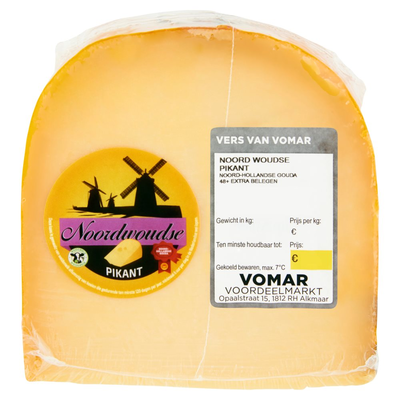 Vomar Noordwoudse Extra Belegen Pikant 48+ Stuk ca. 490 g