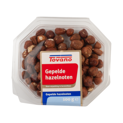 Tovano Hazelnoten gepeld