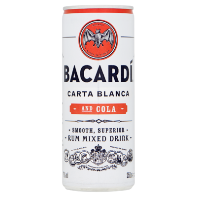 Bacardí Rum en Cola 250 ml