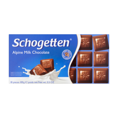 Schogetten Alpine Milk Chocolate 18 Stuks