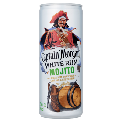 Captain Morgan Caribbean Rum & Cola Mixed Drink 250 ml