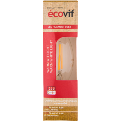 Écovif Led filament bulb 2w e14