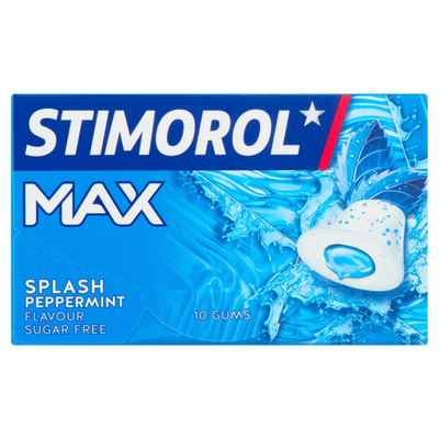 Stimorol Max Splash Peppermint Flavour Sugar Free 10 Stuks 22 g