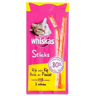 Whiskas Rijk Aan Kip 3 Sticks 18 G
