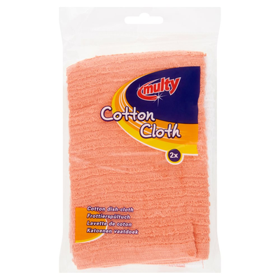 Multy Katoenen Vaatdoek 2 Stuks