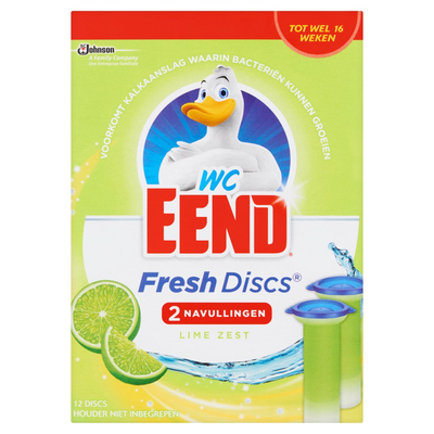 WC Eend Fresh discs lime zest navulling