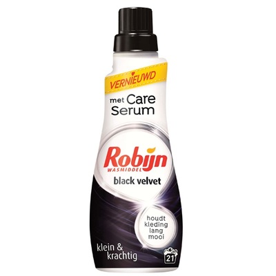 Robijn klein en krachtig vloeibaar wasmiddel black velvet
