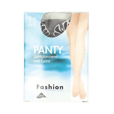 Fashion Panty lichtglanzend grafiet maat 40-44, 15 denier