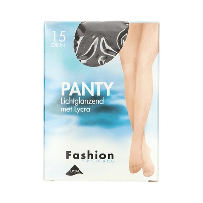 Fashion panty lichtglanzend grafiet maat 44-48, 15 denier