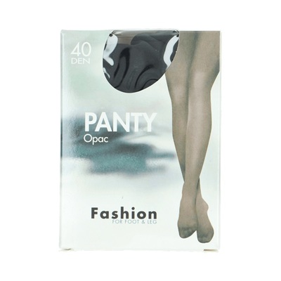 Fashion Panty opaque zwart maat 36-40, 40 denier