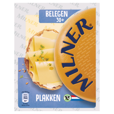 Milner Belegen Kaas 30+ Plakken 175 g