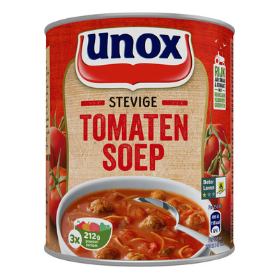 Unox Soep in blik stevige tomatensoep