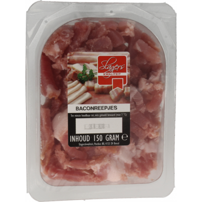 Slagerskwaliteit Baconreepjes