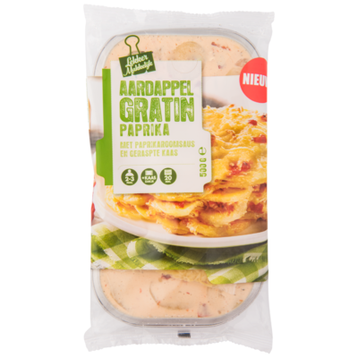 Lekker makkelijk Aardappelgratin met paprika