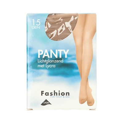 Fashion panty lichtglanzend teint maat 48-52, 15 denier