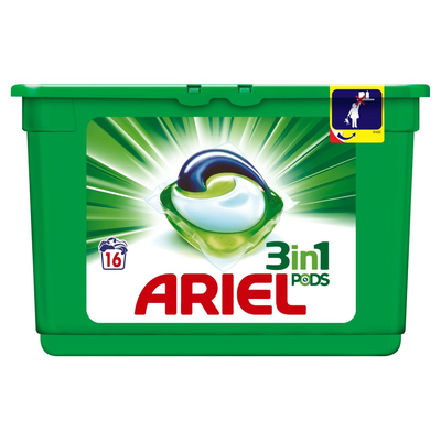 Ariel 3in1 Regular Wasmiddel Capsules 16 Wasbeurten