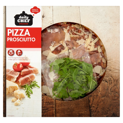 Huismerk Italiaans Pizza Prosciutto 435 g