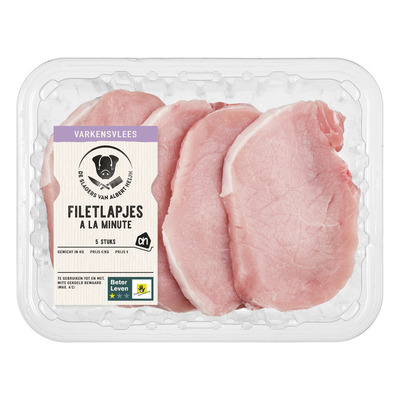 Huismerk Filetlapjes à la minute naturel
