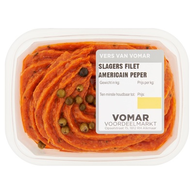 Huismerk Slagers Filet Americain Peper 150 g