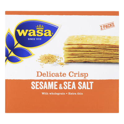 Wasa Delicate thin crisp sesame & seasalt
